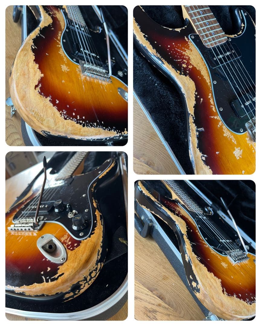 ⭐︎ハードレリックストラトスタイル ソープバーPU×2搭載 アルダーボディ⭐︎