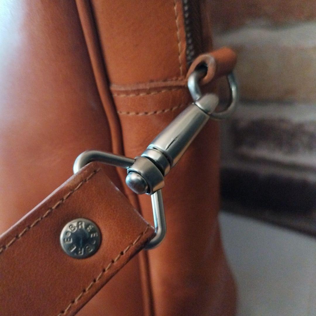 美品　BREE ブラウン ビジネスバッグ レザー