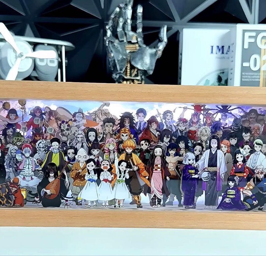 鬼滅の刃 LEDライト付き木材アクリルスタンド