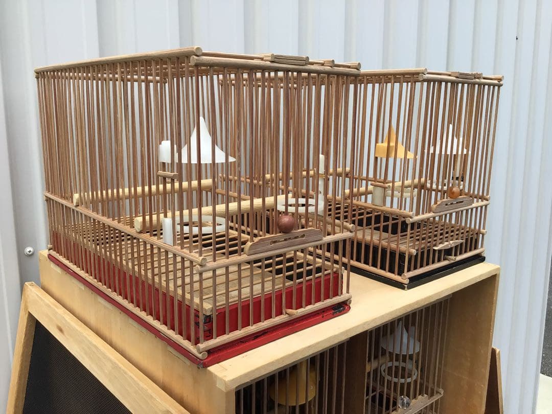 メジロ籠 4個 & 寝かせ箱 セット 美品 送料込み