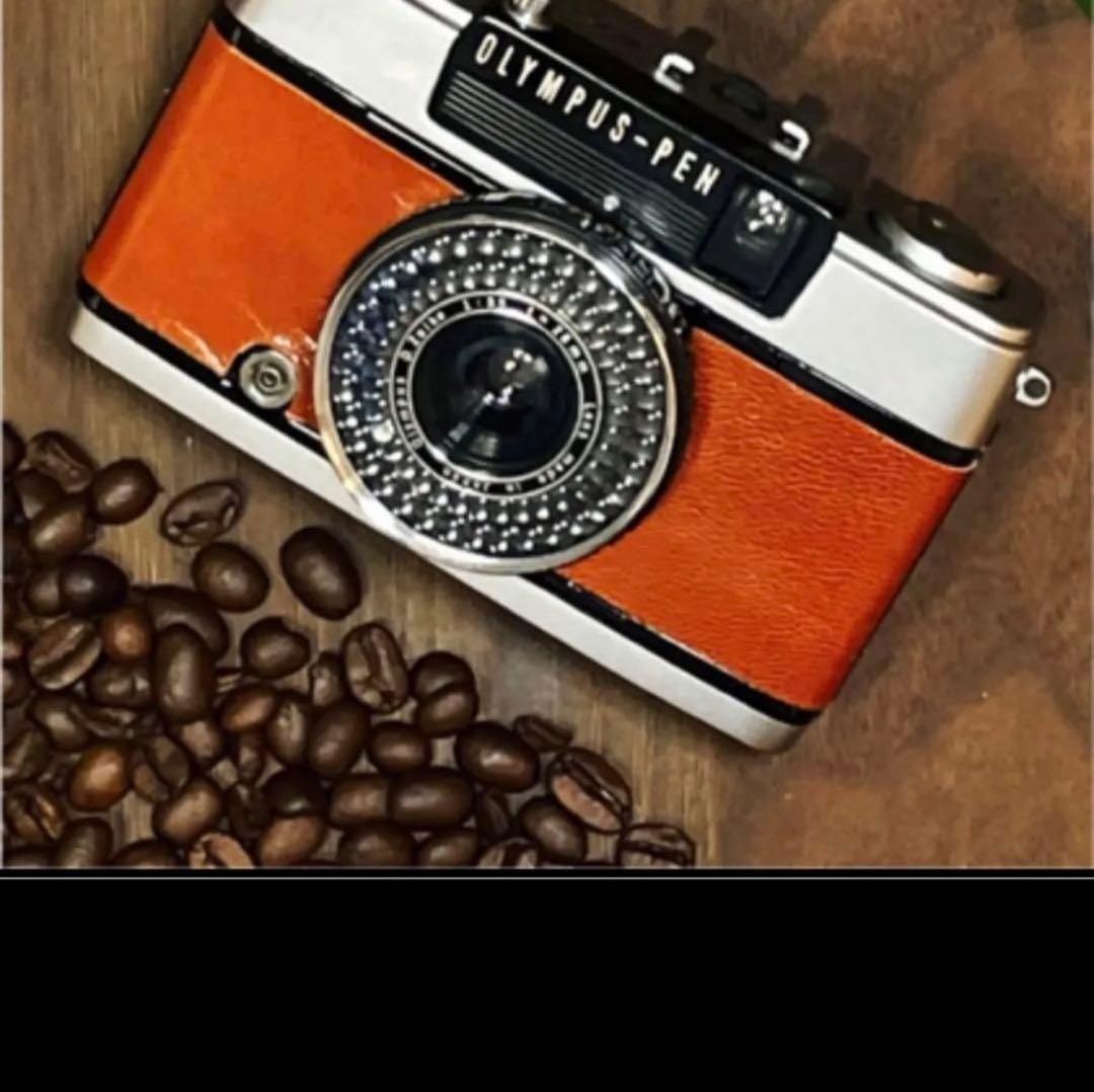 ✴️シボ革グリーンレザー✴️実写・分解整備済✴️オリンパスPEN EE-3 完動品‼️