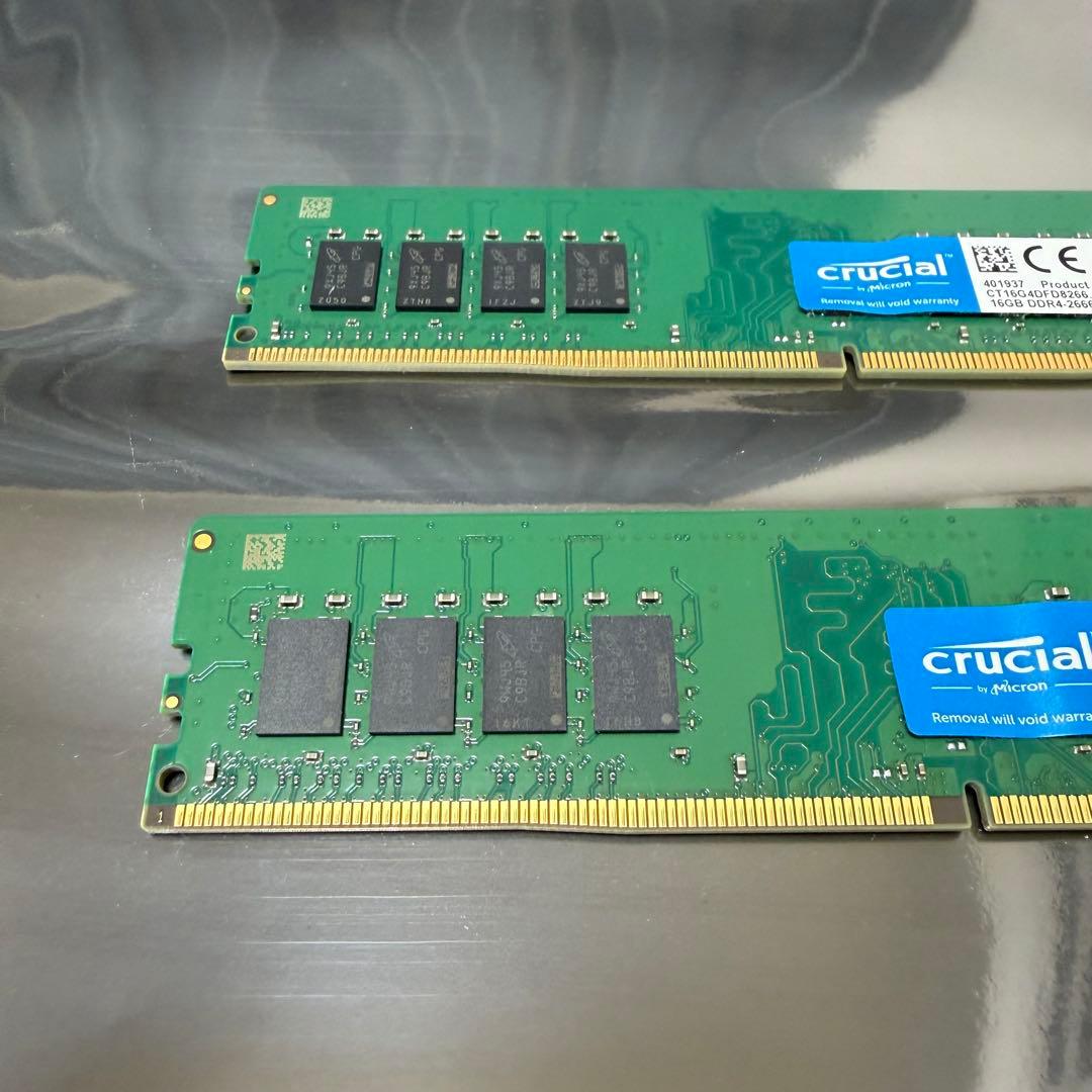 Crucial メモリ DDR4-2666 32GB(16GB×2枚)