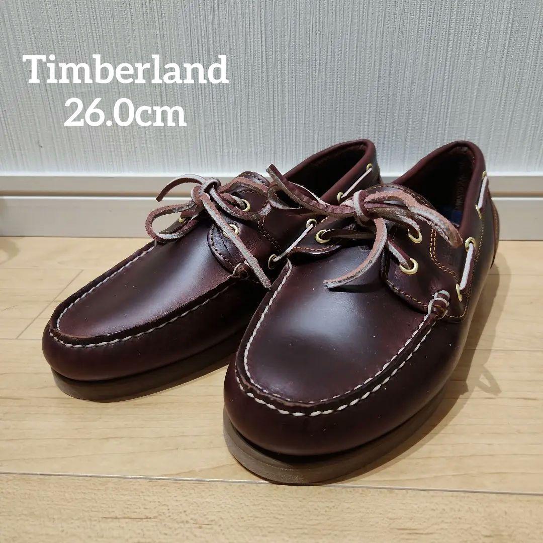 未使用Timberland 2eye ブラウン デッキシュー26.0cm