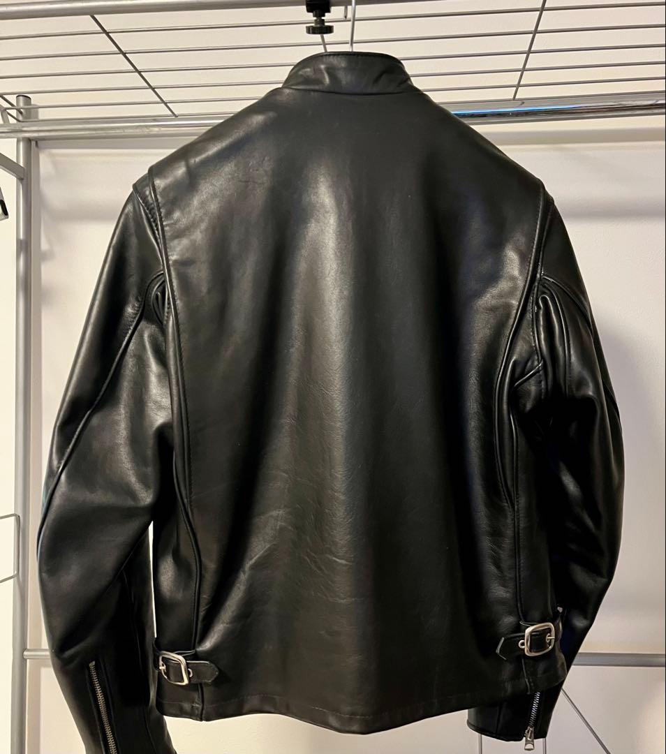 Schott シングルライダースジャケット 黒　サイズ38