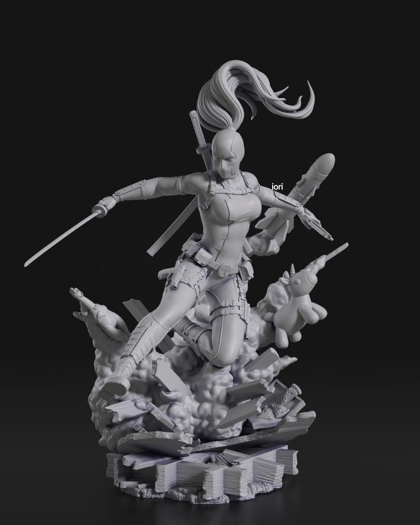 1/10　未塗装 未組立　フィギュア　ガレージキット 【 デッドプール 】