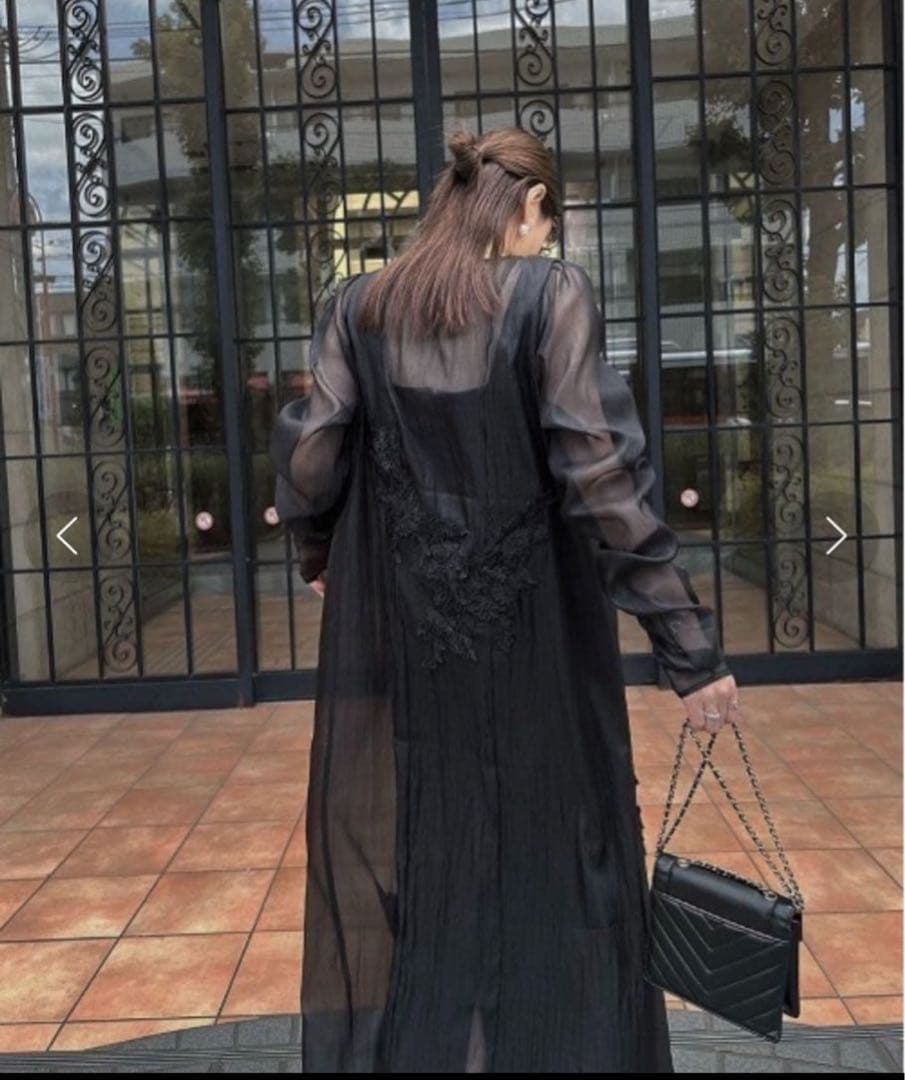 ウィルフリー オケージョン シアーモチーフ レース ワンピース セットワンピ