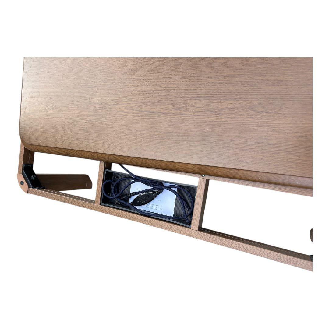 ブラウン　木製長方形　こたつ　テーブル