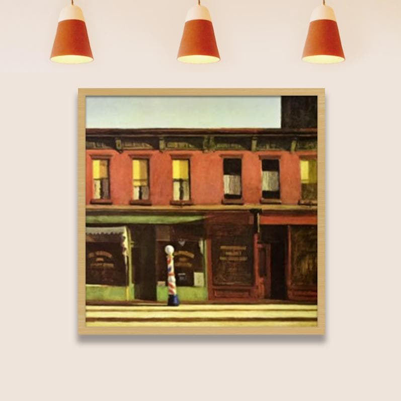 特別額装品/Early Sunday Morning/エドワードホッパー/アート