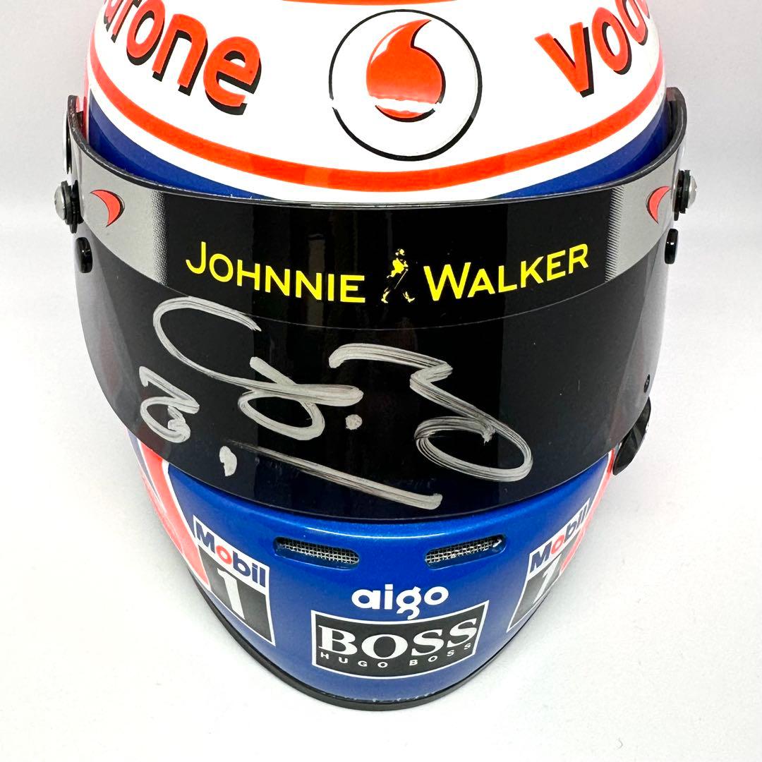 Jenson Button　直筆サイン入り　1/2ヘルメット