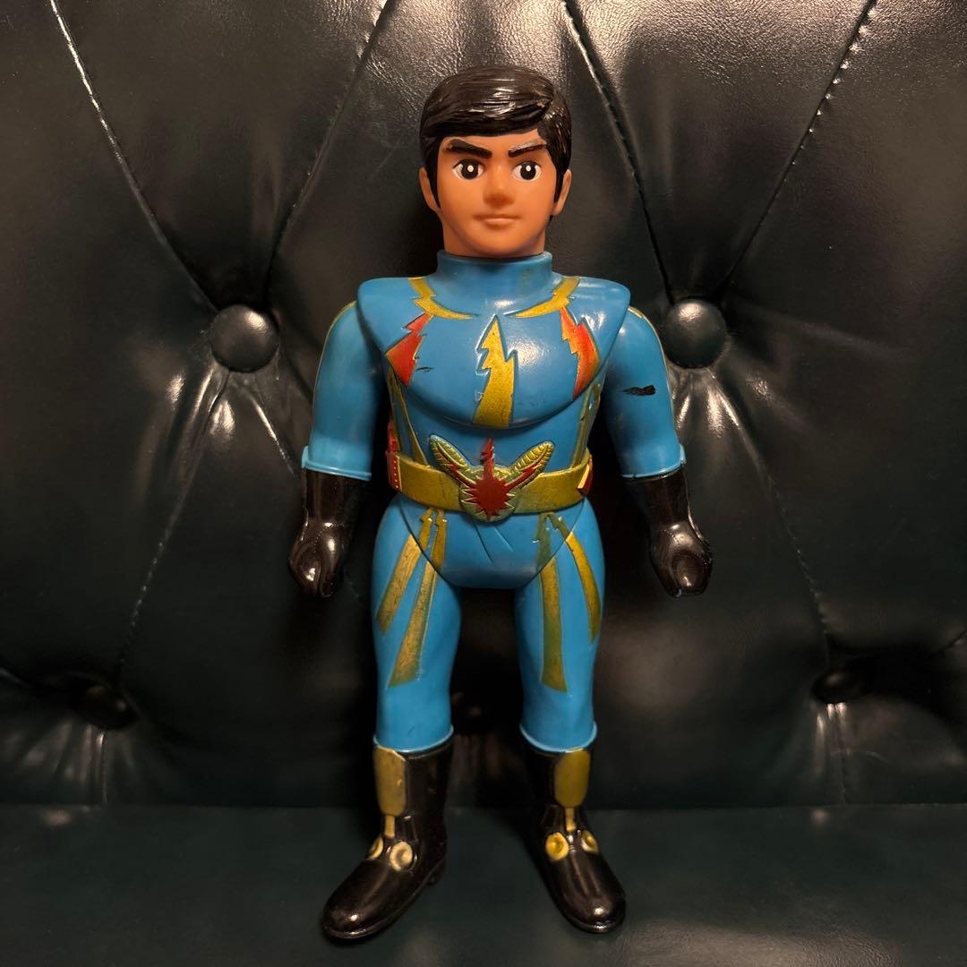 イナズマン ソフビ　当時物　ポピー　 面取れ 石森プロ 東映