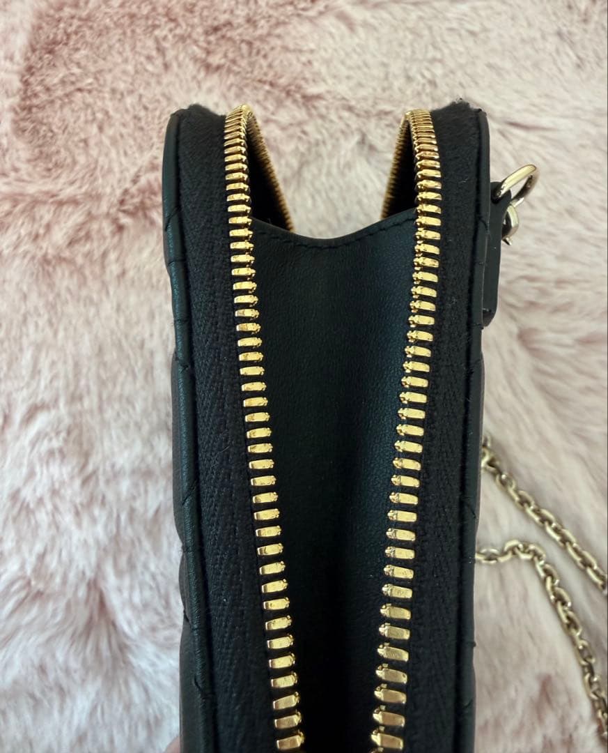 Ladydior フォンホルダー　カナージュラムスキン　保存袋付き