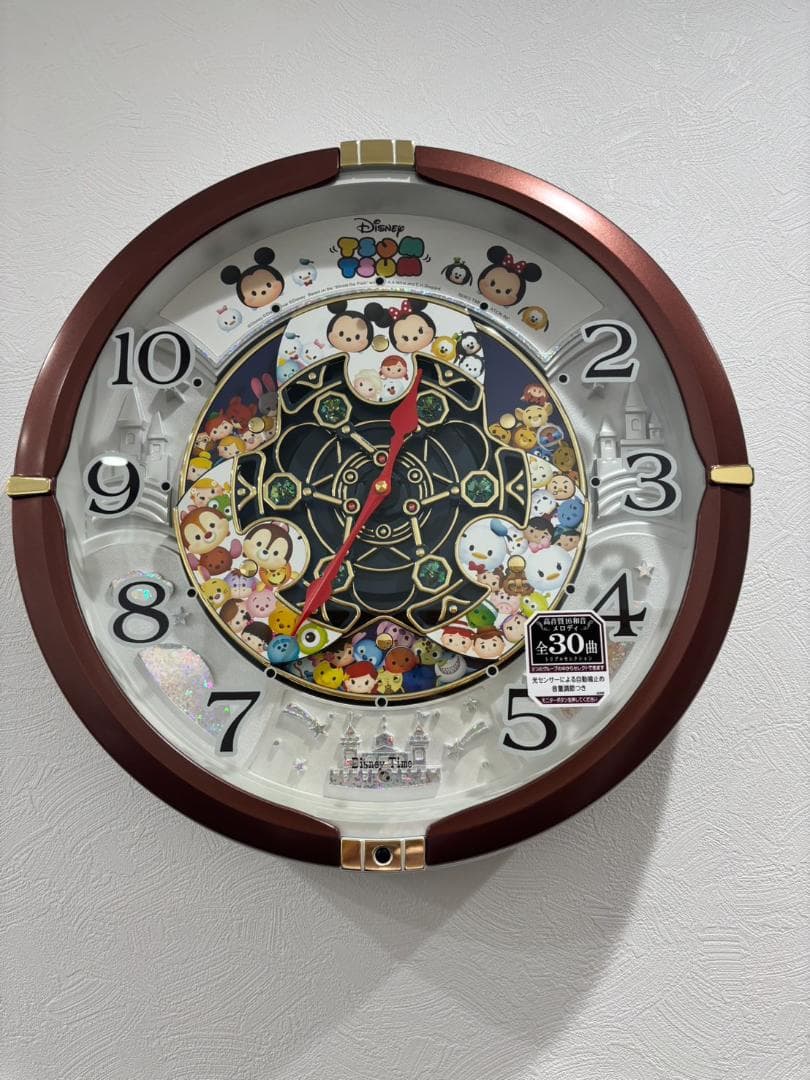 【美品】からくり 掛 時計 ディズニーツムツム FW588B 全30曲 セイコー
