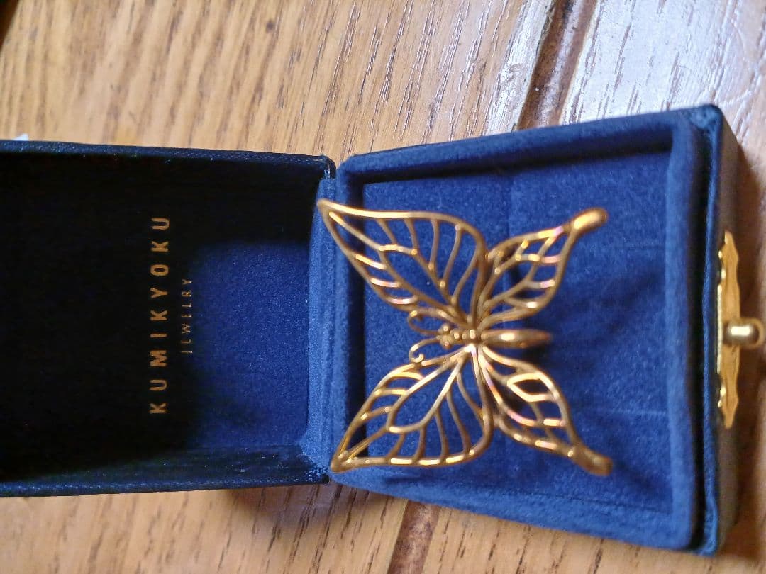 蝶デザインリング 専用ケース付き