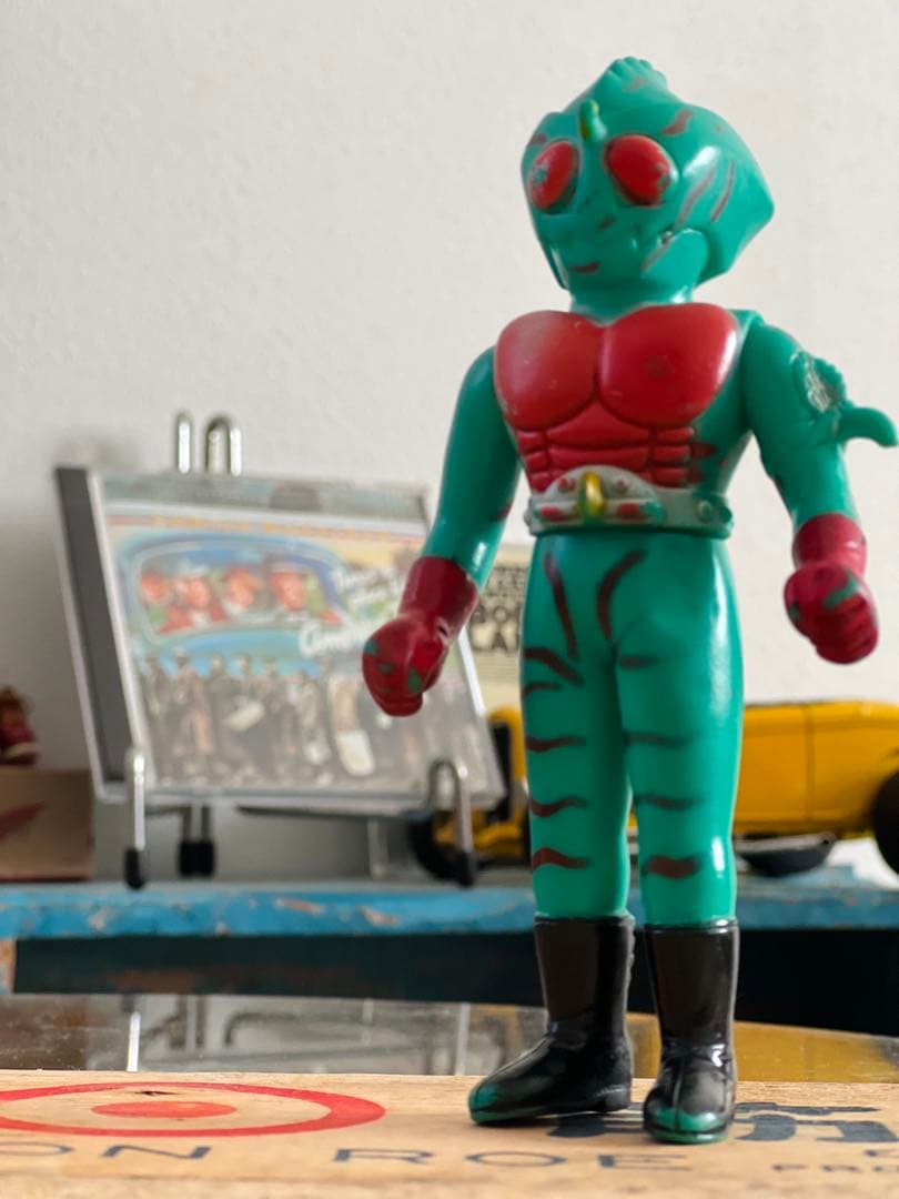 仮面ライダーアマゾン　パチモノ風　当時モノ　POPPY ソフビ