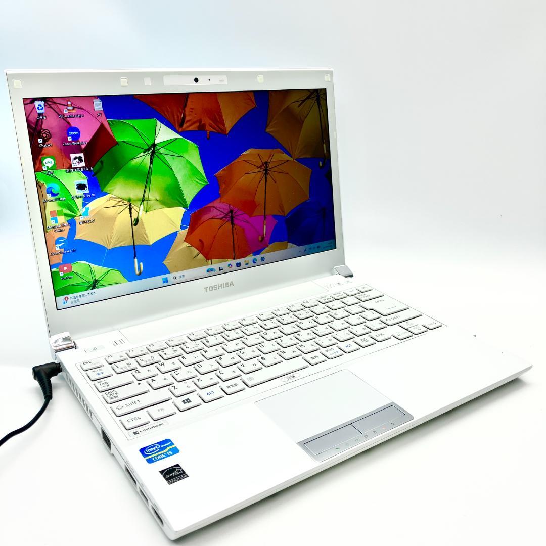 13.3in❣️希少な白✨DVD カメラ付 SSD コンパクト ノートパソコン