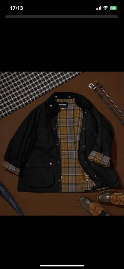 早い者勝ちです！専用無し。Barbour ブラック42
