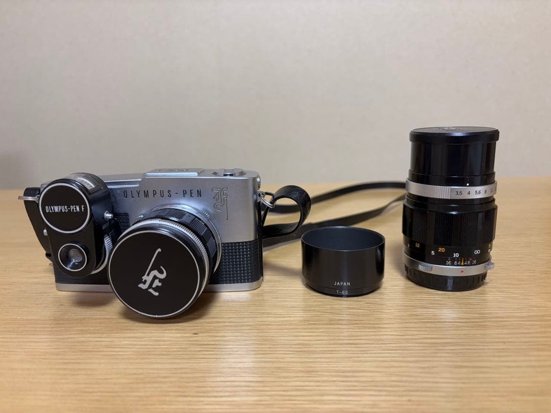 OLYMPUS PEN F 一眼レフカメラ 40mm 100mm レンズ付き