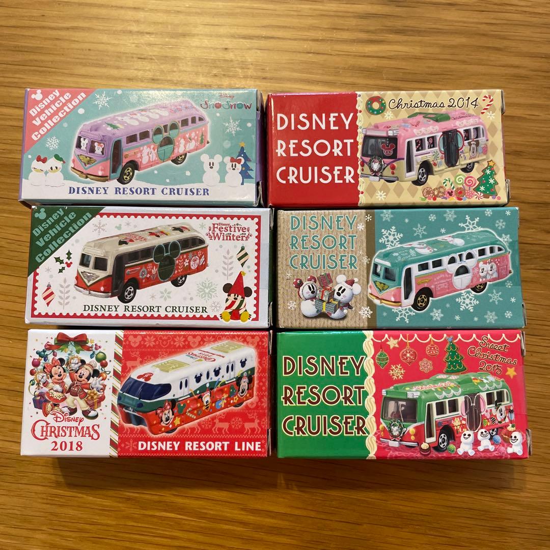 ディズニーリゾート　トミカ　クリスマス　6個まとめ売り