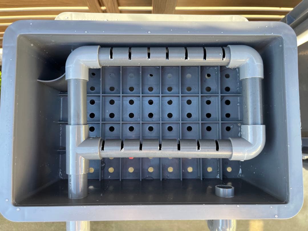 コンパクト小型お任せ高性能濾過材2段付き　池水槽用万能フィルター外部式濾過器装置