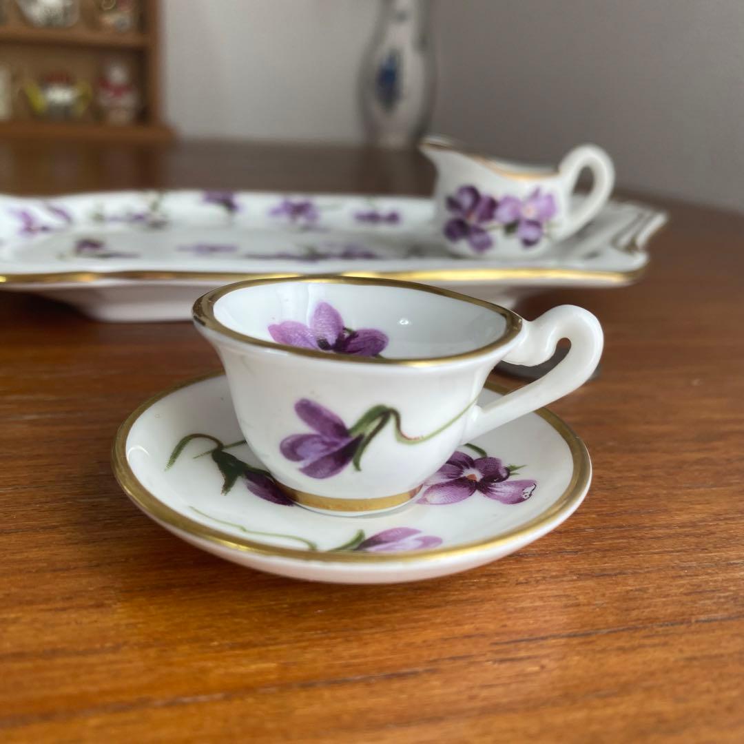 ハマースレイ ヴィクトリアン　バイオレット　ミニチュア　ティーセット