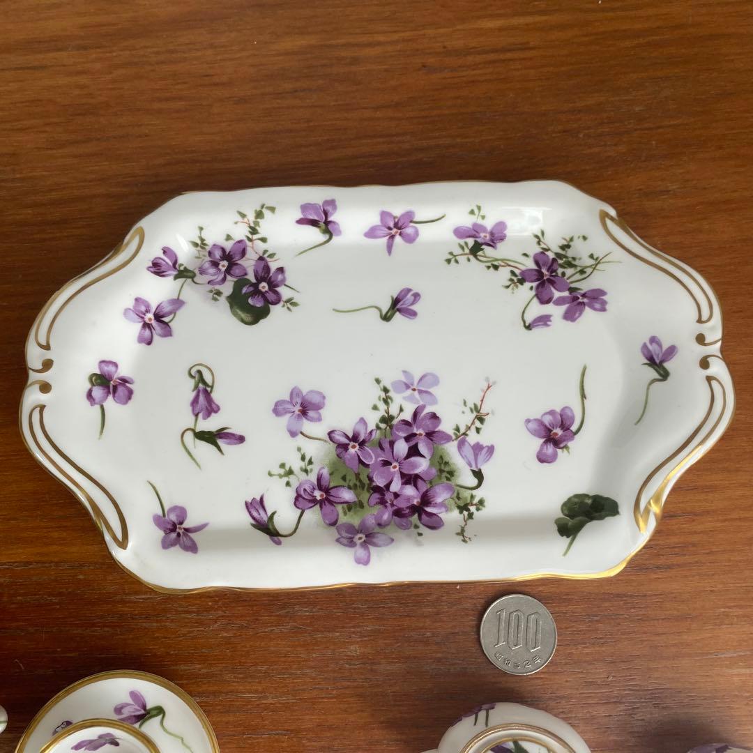 ハマースレイ ヴィクトリアン　バイオレット　ミニチュア　ティーセット