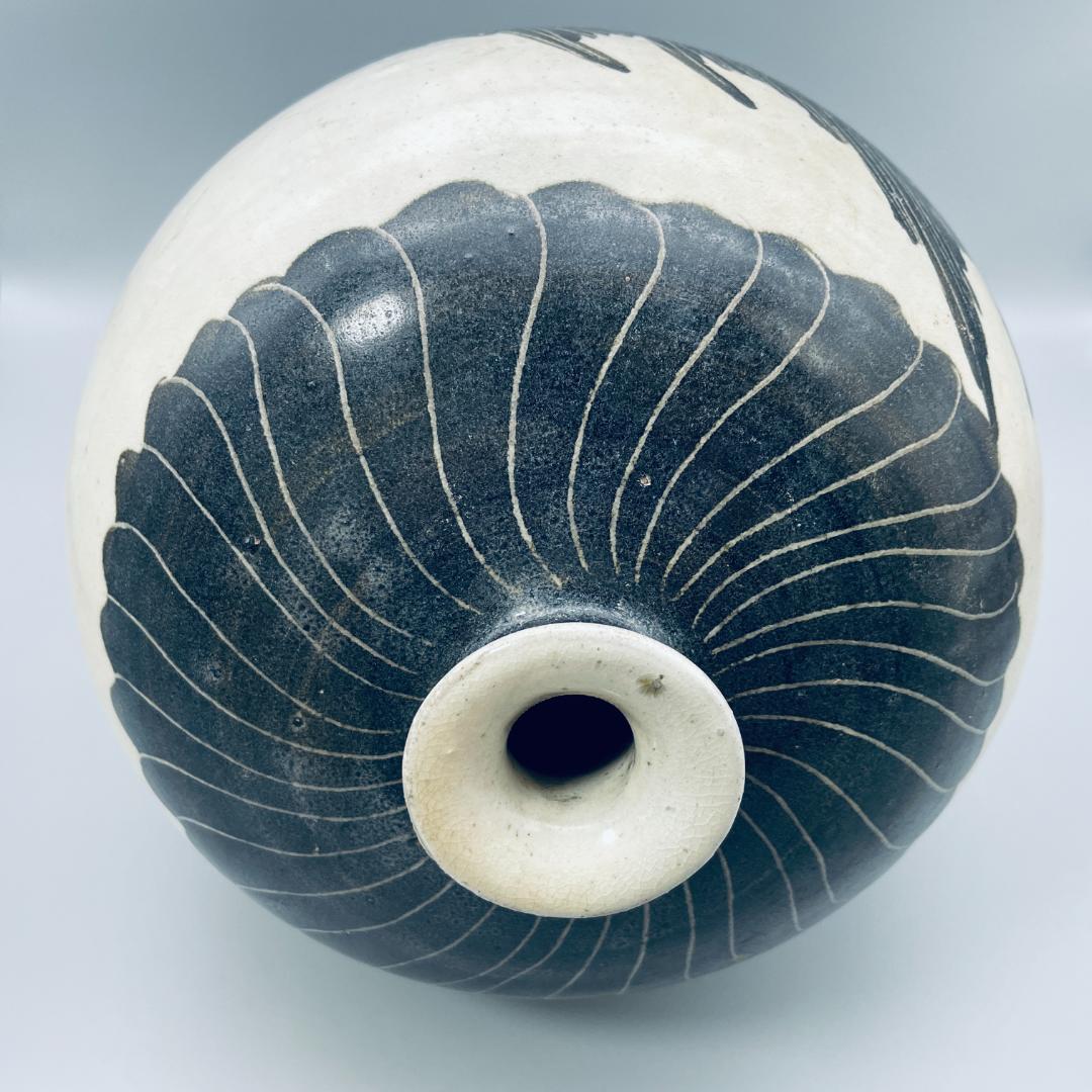 北宋 磁州窯 龍紋 梅瓶 中国陶磁器