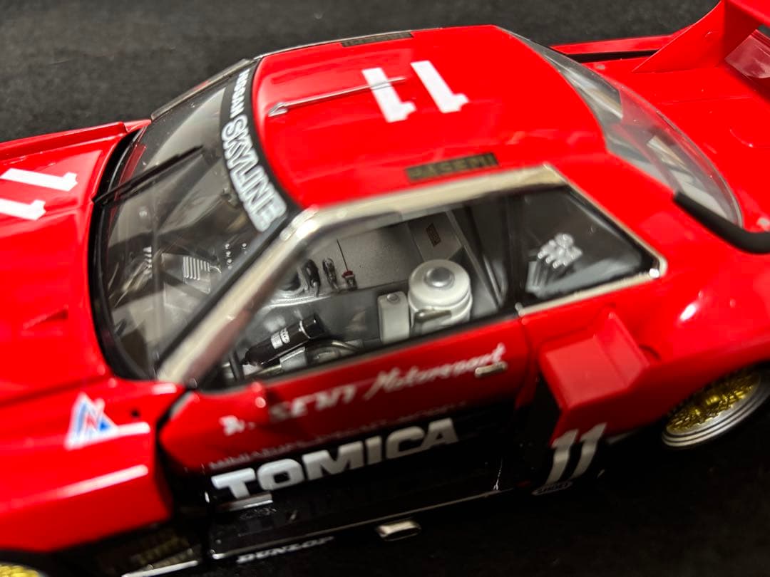 希少箱付きラス1 トミカエブロ　スカイラインRSスーパーシルエット　前期