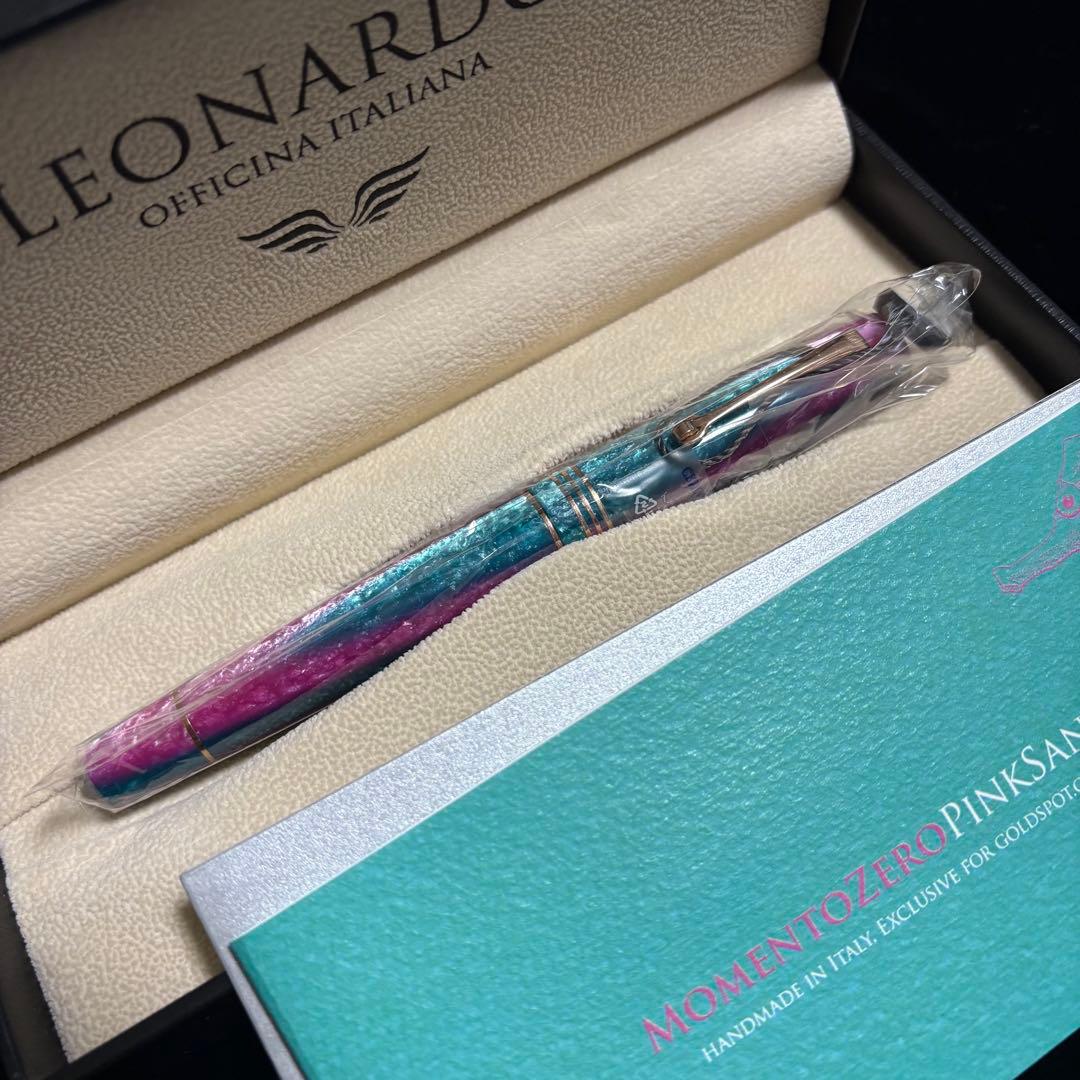 レオナルド モーメントゼロ 限定品 Pink Sand ペン先 スチール F