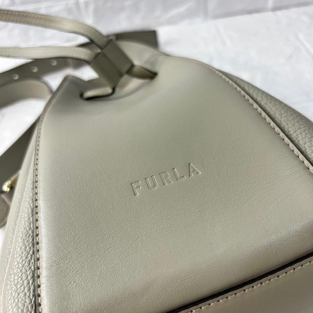 極美品 フルラ ミアステラ 2way バケットバッグ 巾着型 レザー