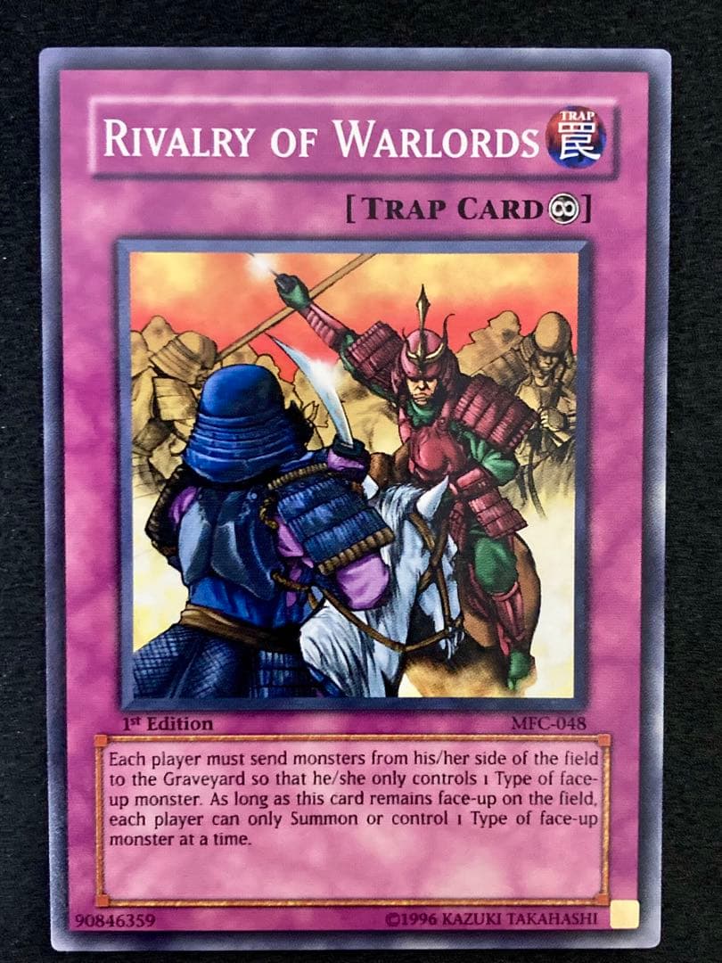 遊戯王　旧アジア版　群雄割拠3枚　英語表記