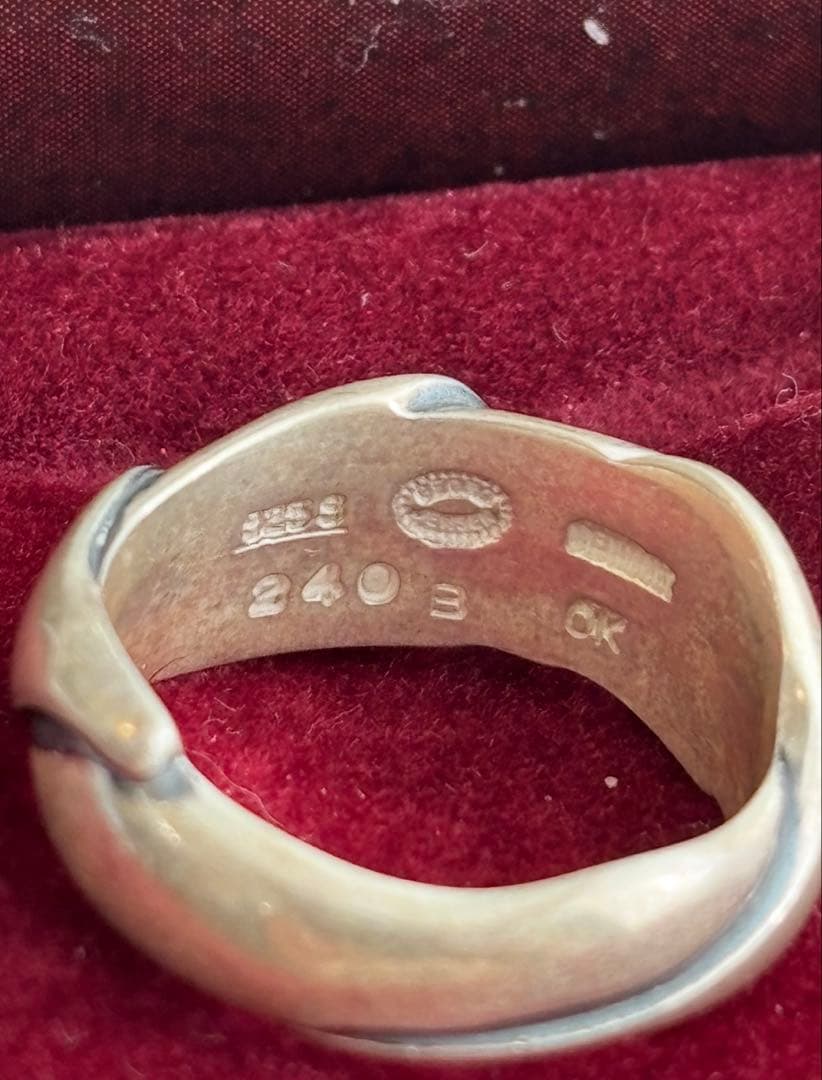   ジョージジェンセン シルバーリング ツイストデザイン