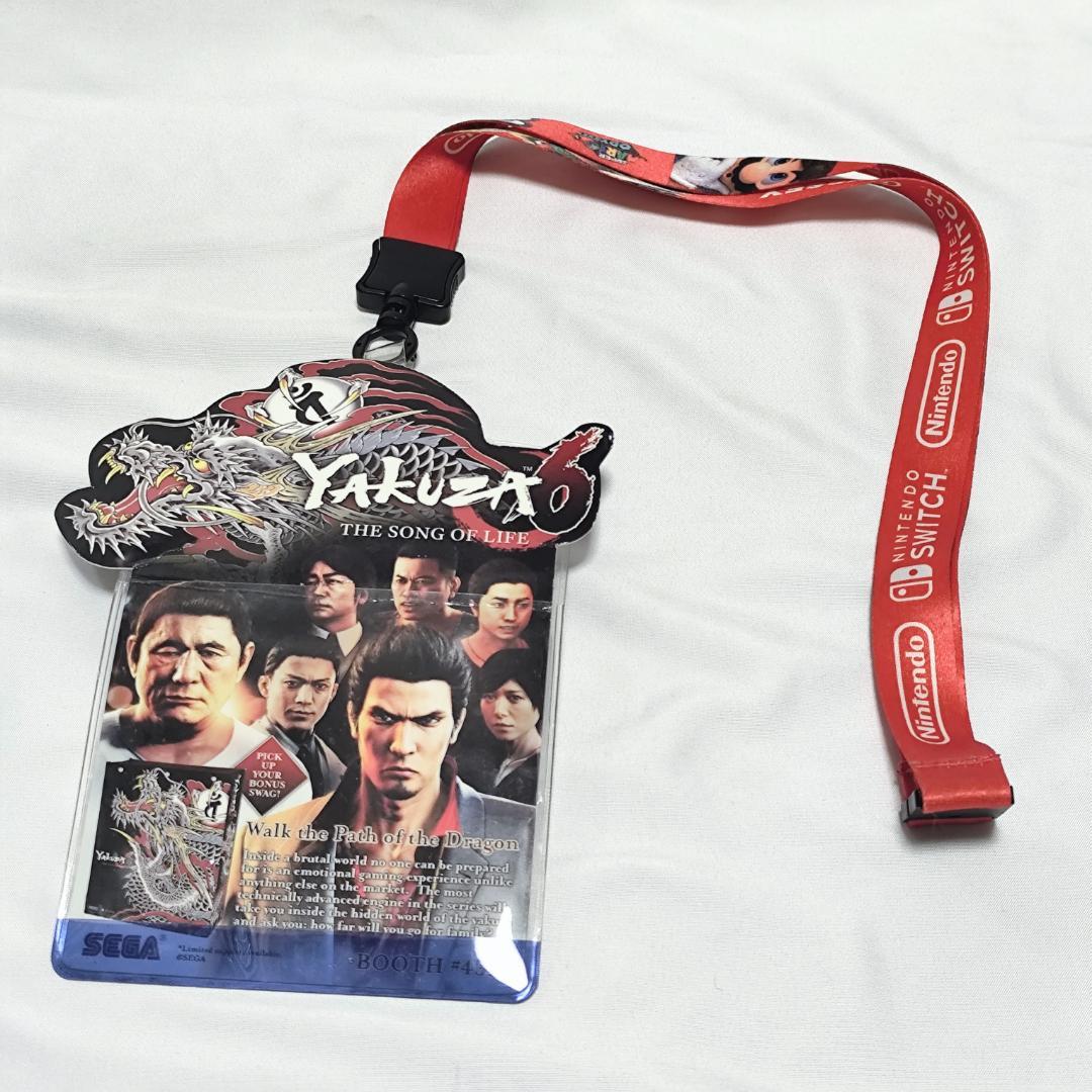 【E3グッズ】海外ゲームイベント｜※折り目あり｜マリオ×十三機兵防衛圏×龍が如く