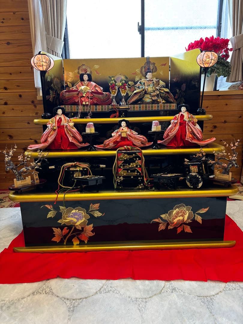 雛壇 三段飾り　①雛壇のみ