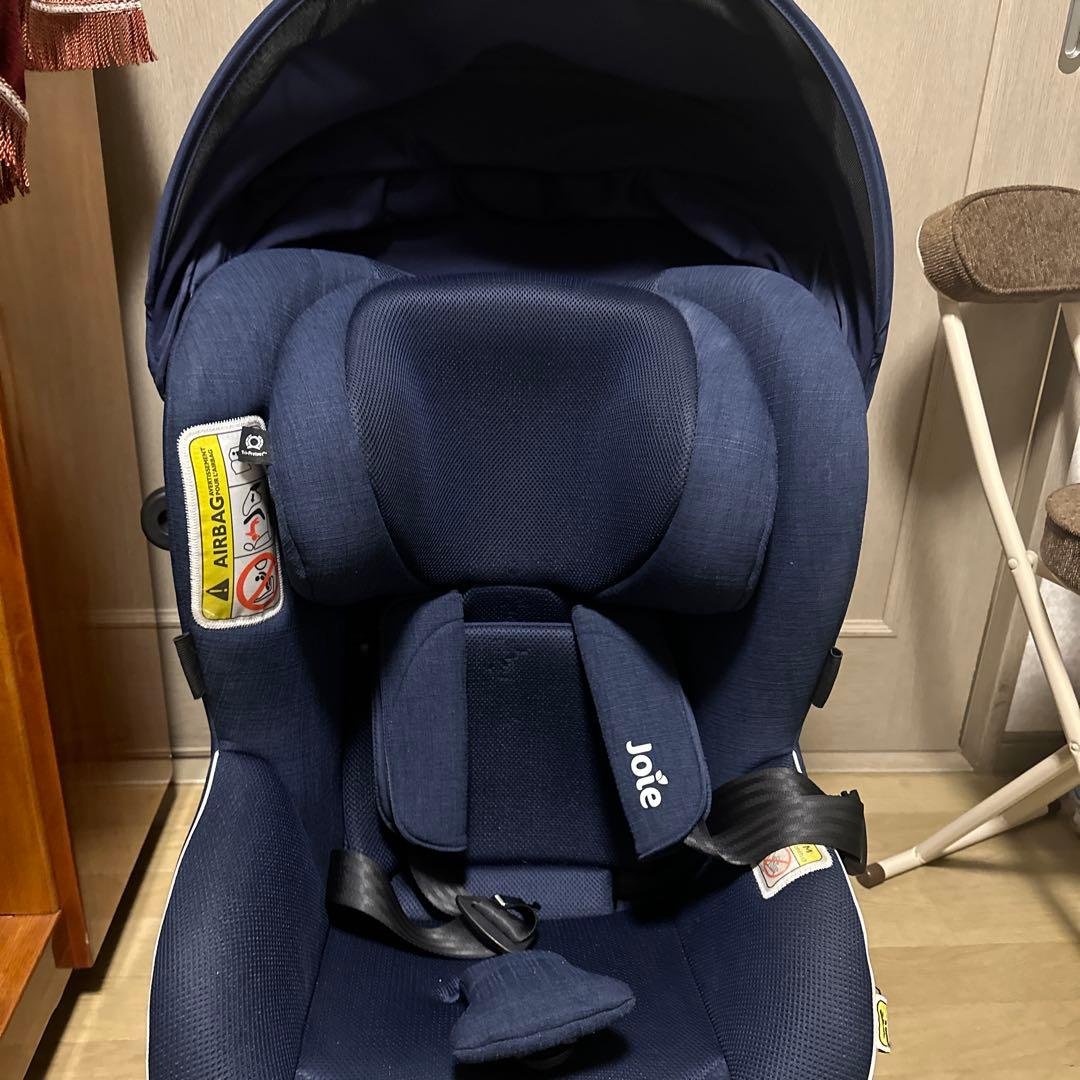 Joie チャイルドシート アーク360°（ネイビー）　キャノピー付き