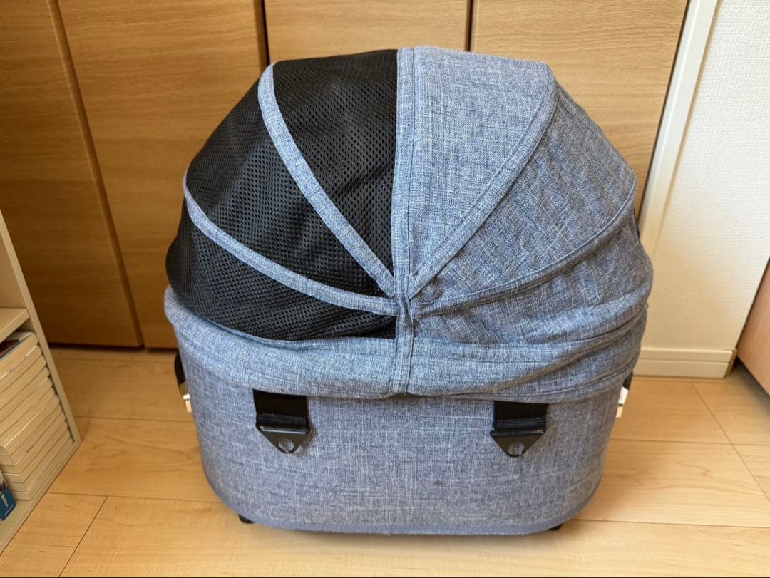 犬用バギー 【AIRBUGGY ドーム3 レギュラーサイズ メランジデニム】