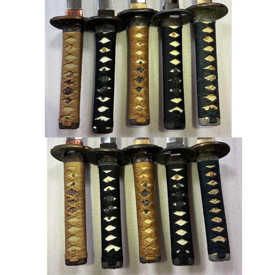 模造刀 脇差10点まとめ　黒鞘　金茶漆鞘　白鞘 26A