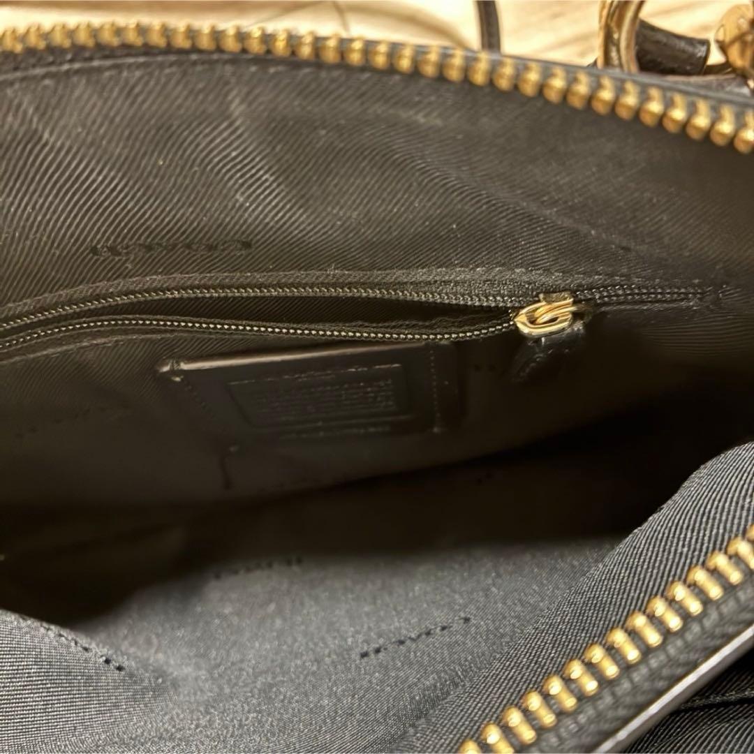 COACH（コーチ）2WAYハンドバッグ ショルダーバッグ 斜掛け レザー 黒
