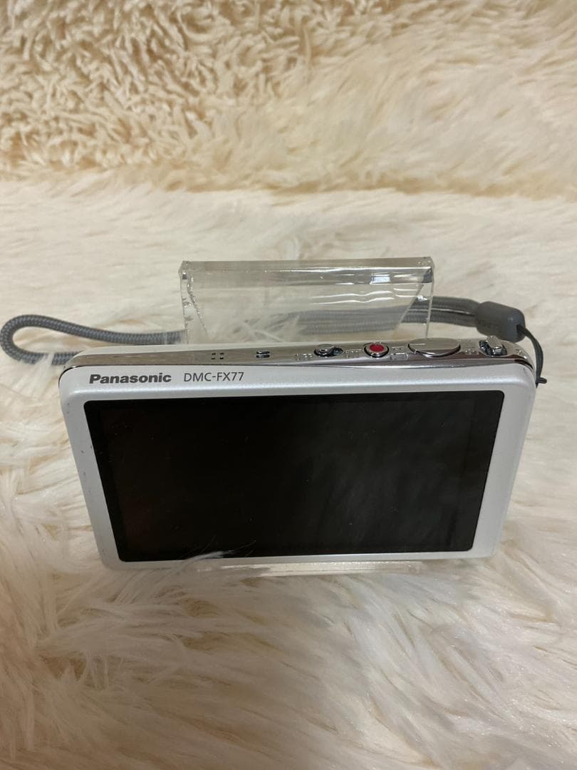 【簡易動作確認済】Panasonic DMC-FX77 ホワイト 本体 デジカメ