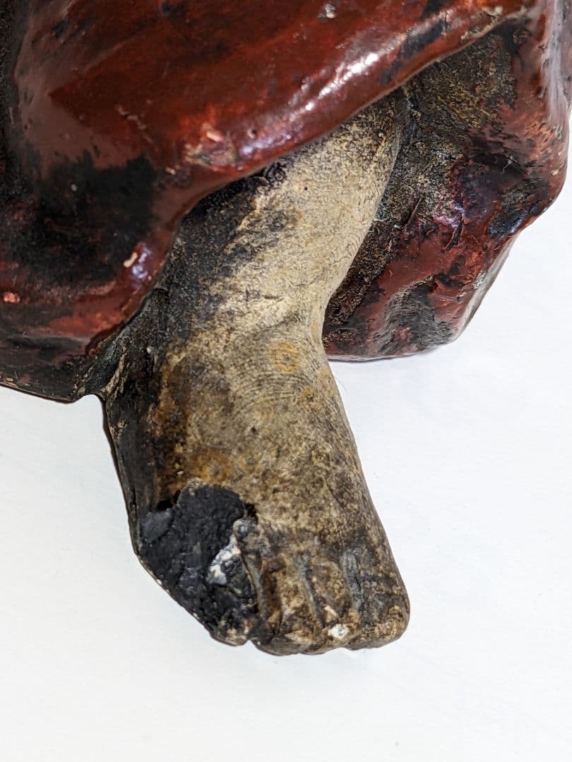 ♦時代物 置物飾り 明治時代 常滑焼 瑞陶園製 相撲 行司 古美術品 骨董品