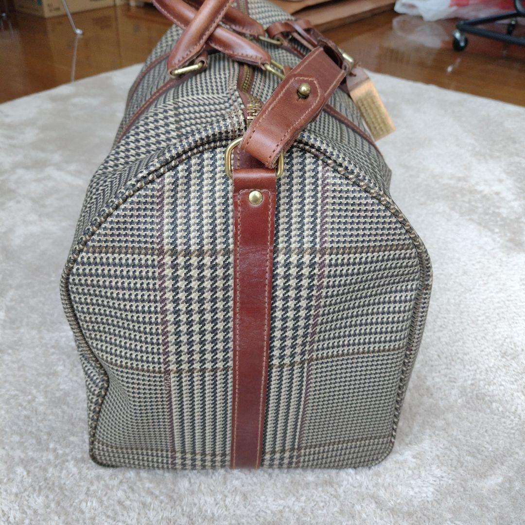 USA製 ポロラルフローレン ボストンバッグ 2way 千鳥格子柄 PVC