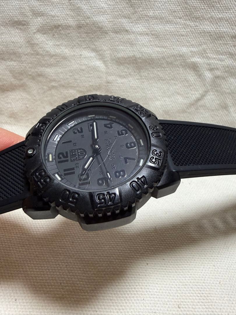 ジャンク 訳あり ルミノックス 3050 3950 LUMINOX ブラック時計