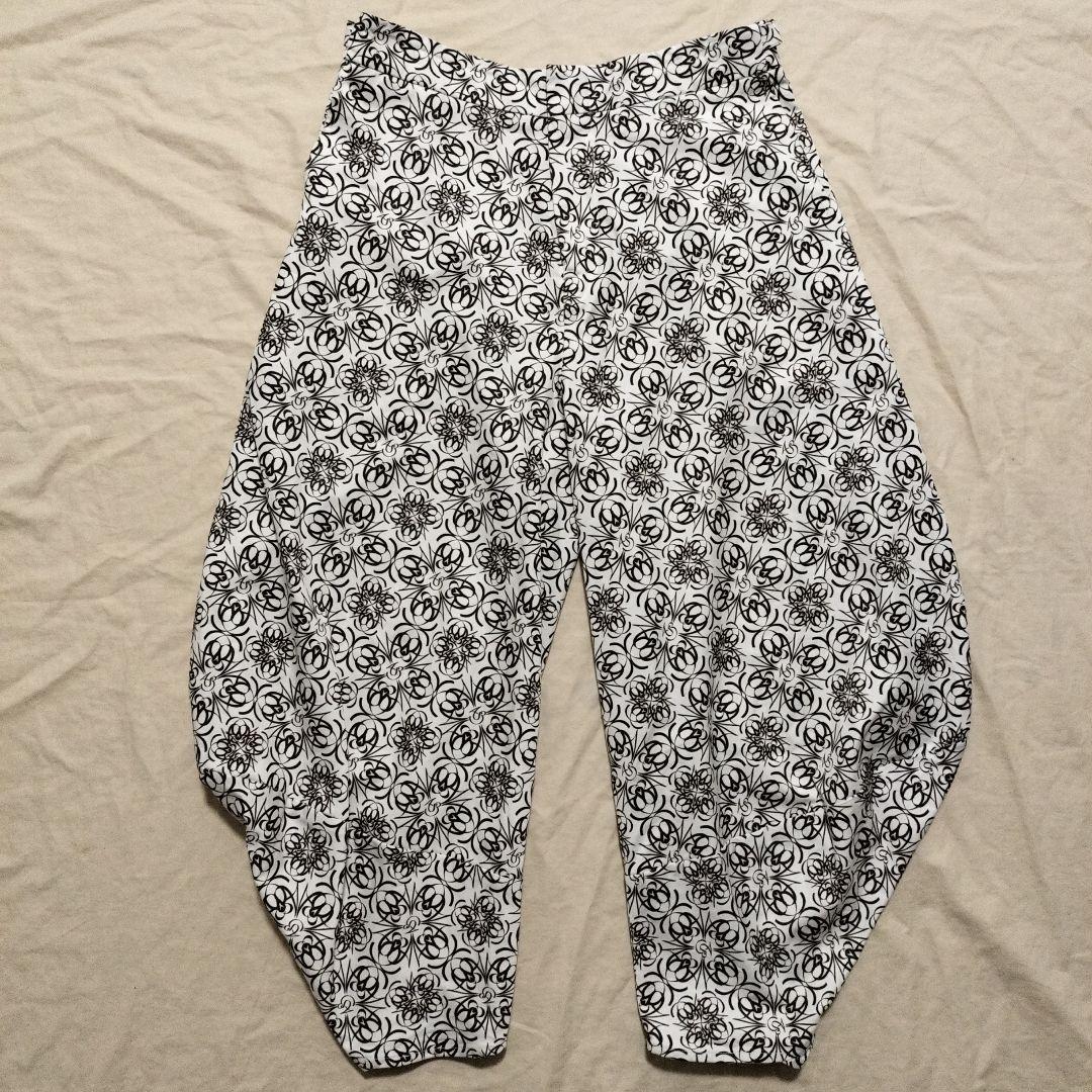 threeASFOUR スリーアズフォー 総柄 サルエルパンツ 変形パンツ 8