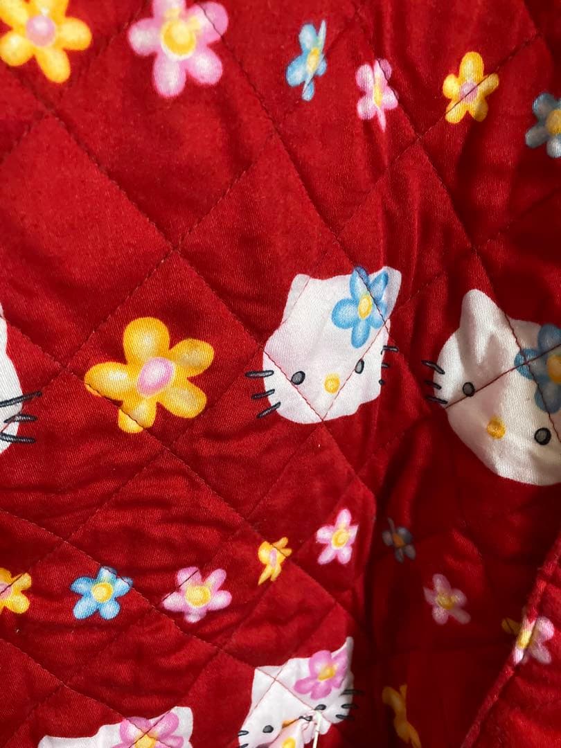 ハローキティ キルティング 羽織り 部屋着 着る 布団 ルームウェア サンリオ