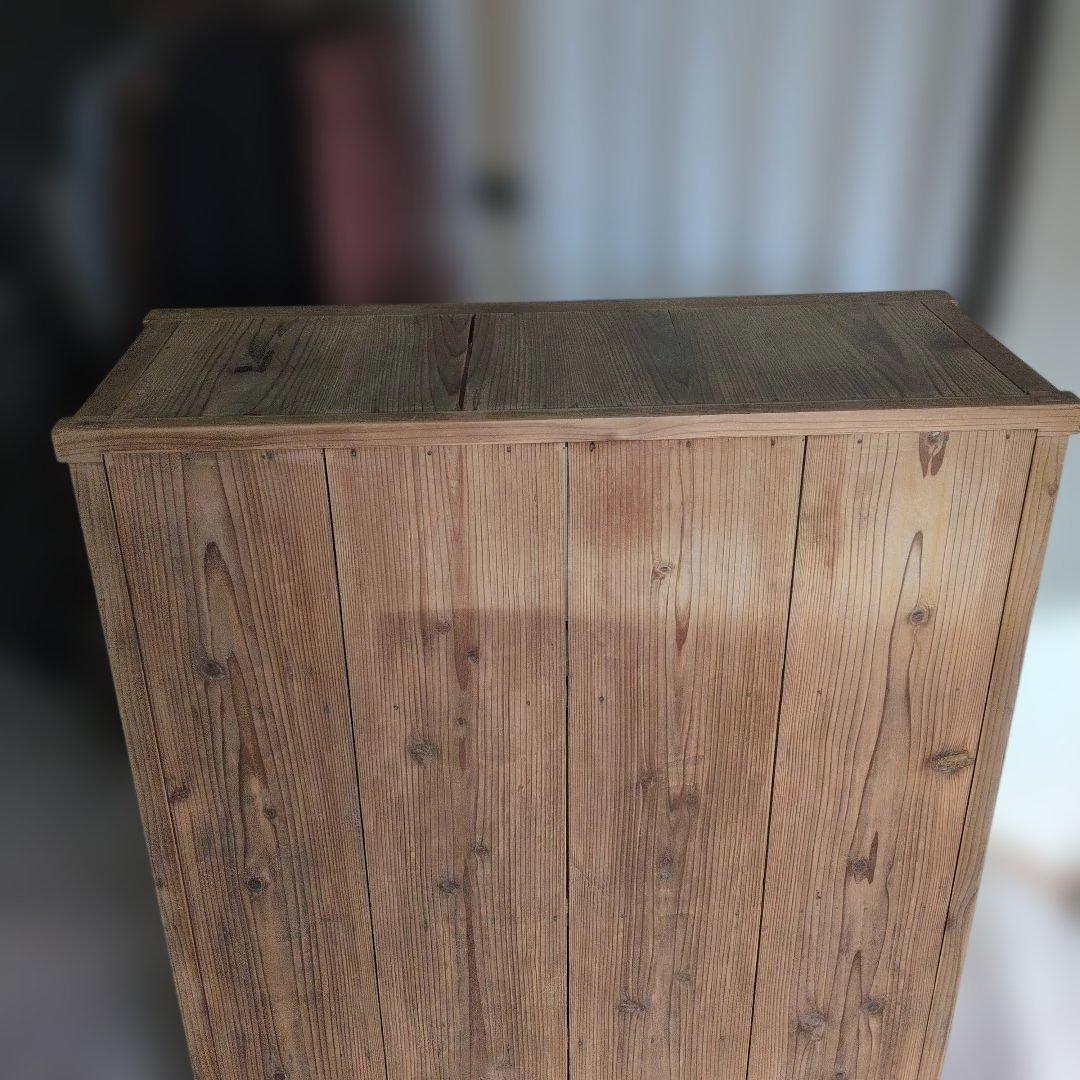 アンティーク　ブロカントオープンシェルフ 2段引き出し付き