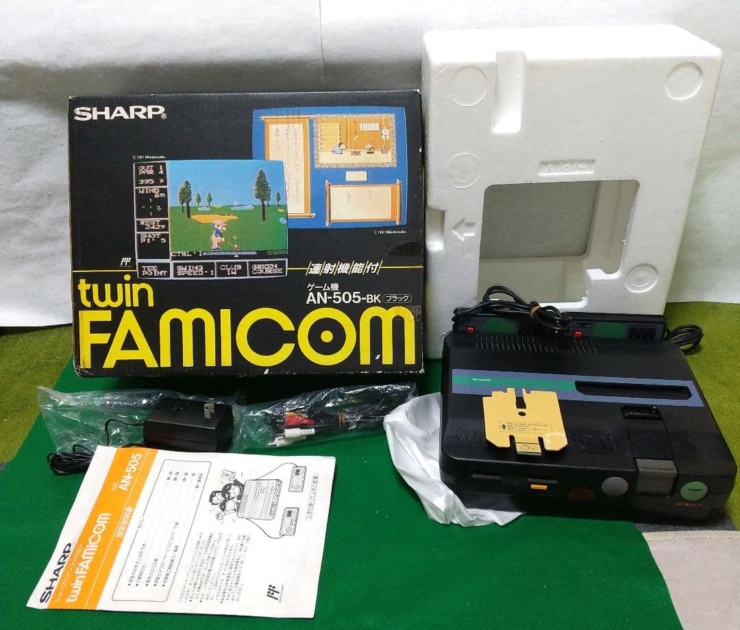 SHARP AN-505-BK ツインファミコン 箱 説明書