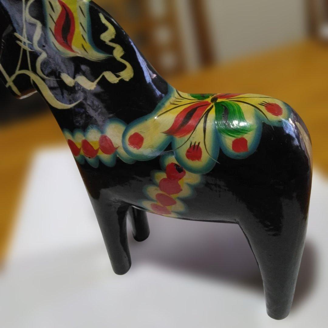 ヴンテージ　スエーデン　ダーラナホースな馬の置物 約15cm