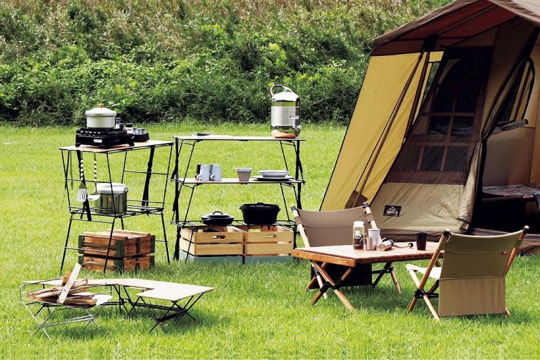 ハングアウト　折りたたみラック　二段