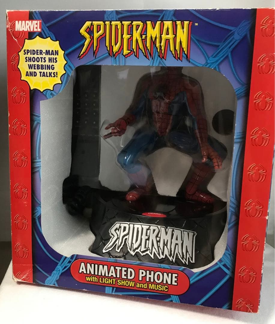 MARVEL スパイダーマン ANIMATED PHONE 電話器 フィギュア