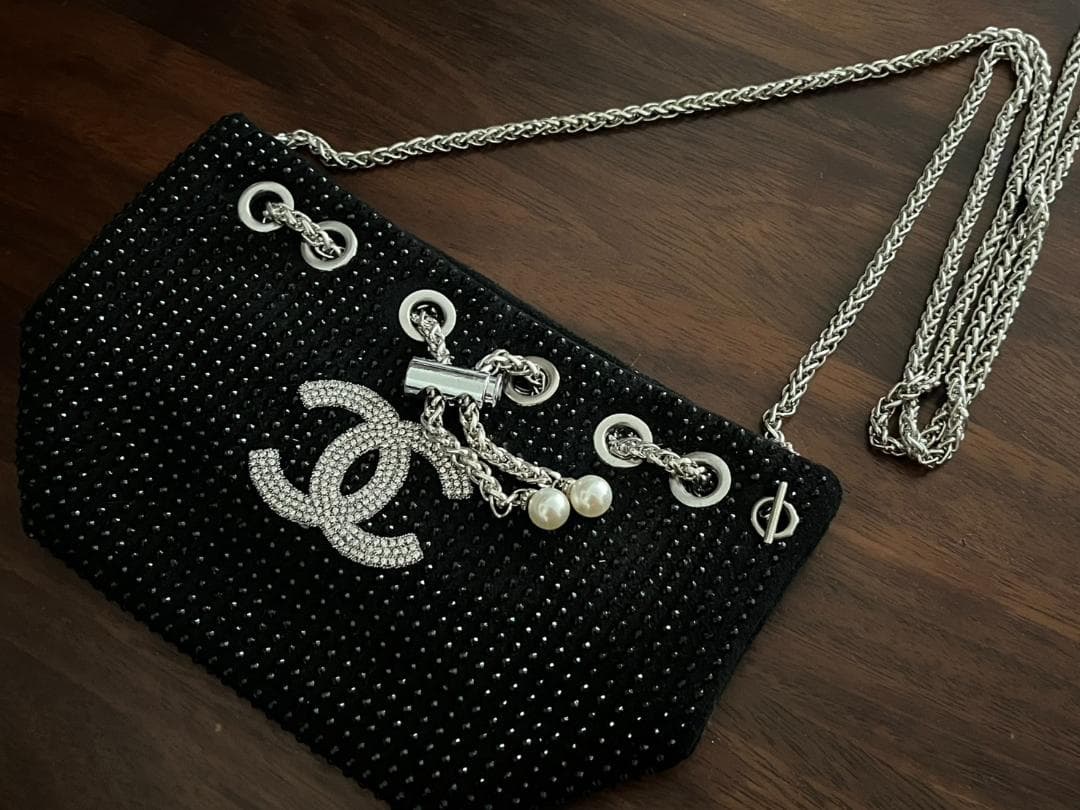 ◆CHANELシャネル チェーンバッグ 巾着 ストーン ココマーク ノベルティ