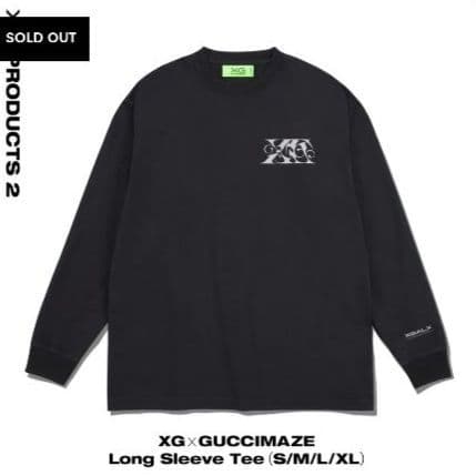 完売品　XG　ロング Tシャツ　ロンT　XLサイズ　グッズ　スリーブ